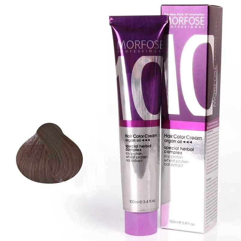 MORFOSE 10 SAÇ BOYASI 100ml/ 8.111 Ekstra Mat Açık Küllü Kumral