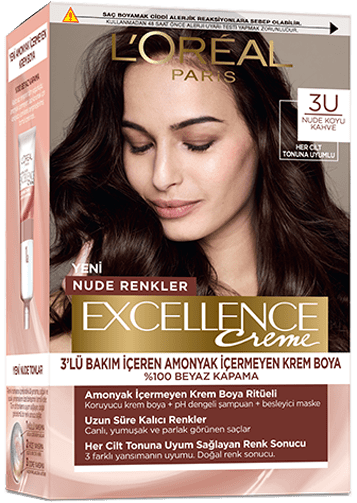 LOREAL EXCELLENCE CREME AMONYAKSIZ Saç Boyası 3U