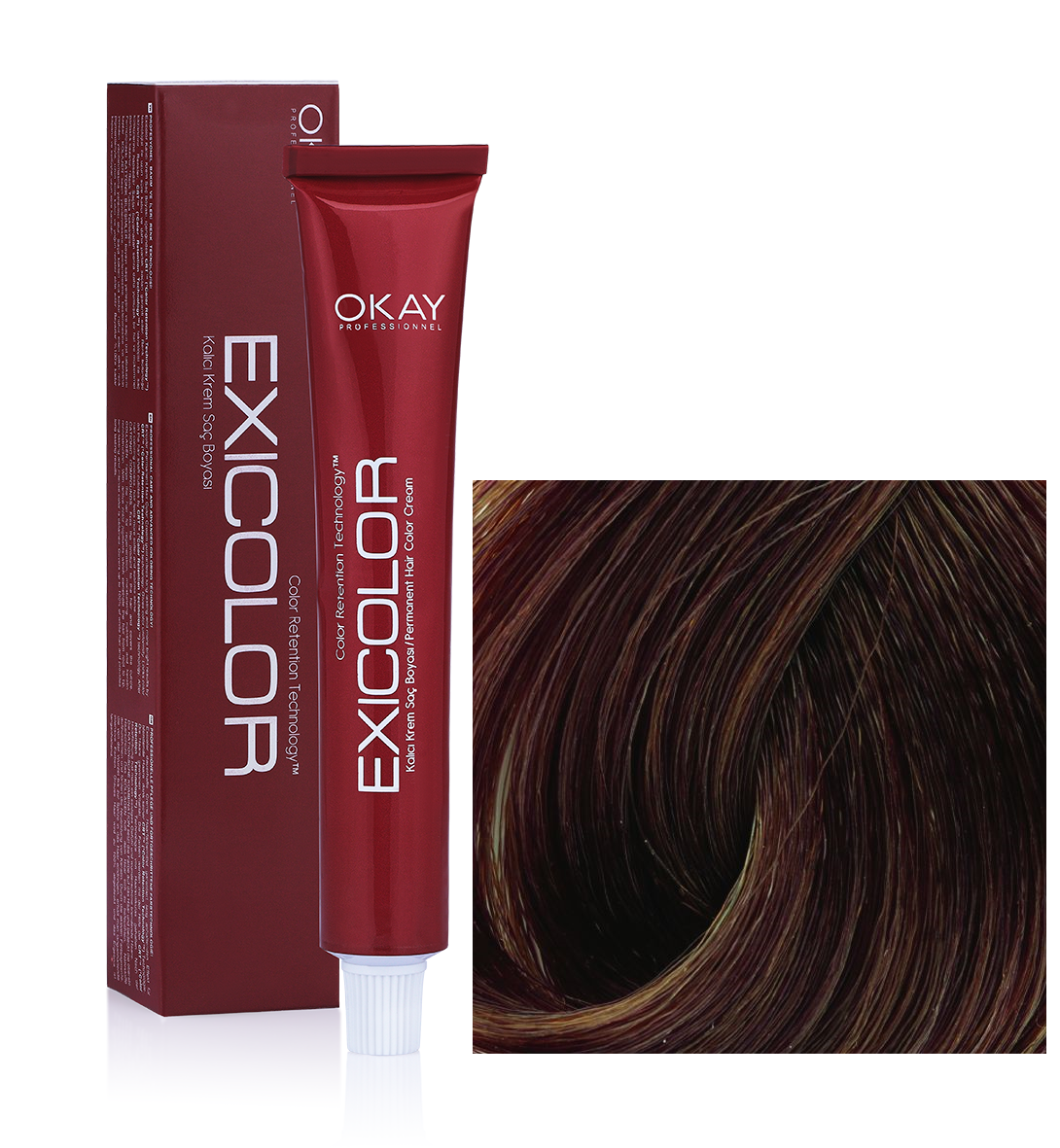EXİCOLOR SAÇ BOYASI 5.3  AÇIK KAHVE DORE