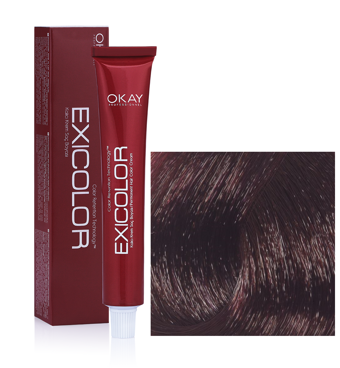 EXİCOLOR SAÇ BOYASI 6.52 KOYU KUMRAL AKAJU İRİZE