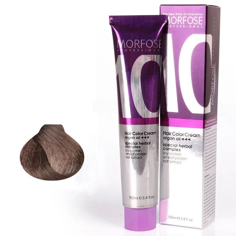 MORFOSE 10 SAÇ BOYASI 100ml / 6.71 Koyu küllü kahve