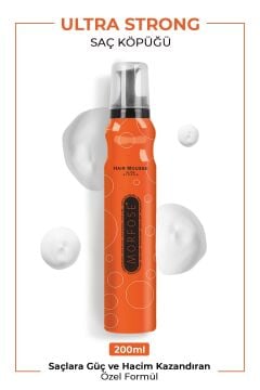 MORFOSE SAÇ KÖPÜĞÜ 200ml Ultra Strong (Turuncu)