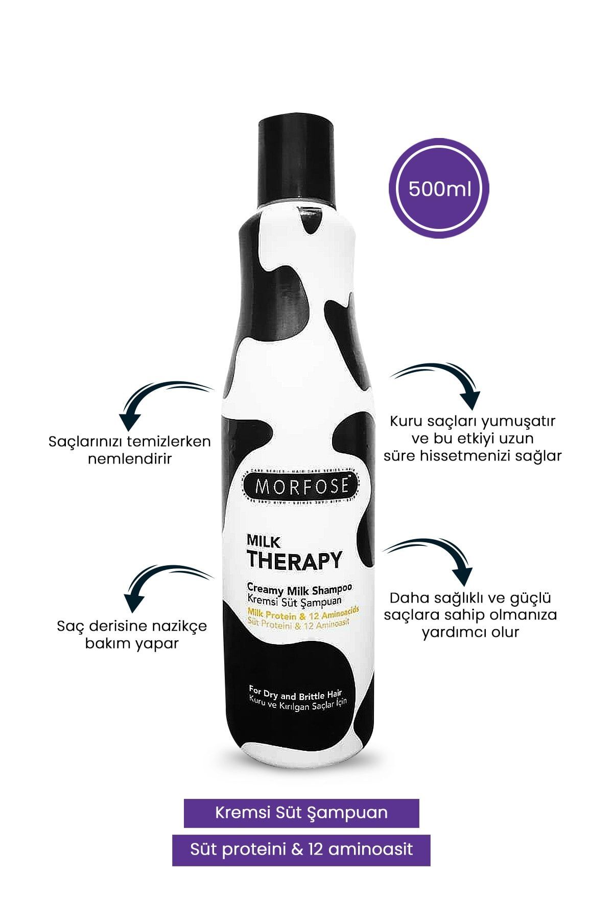 MORFOSE ŞAMPUAN MILK THERAPY 500ML