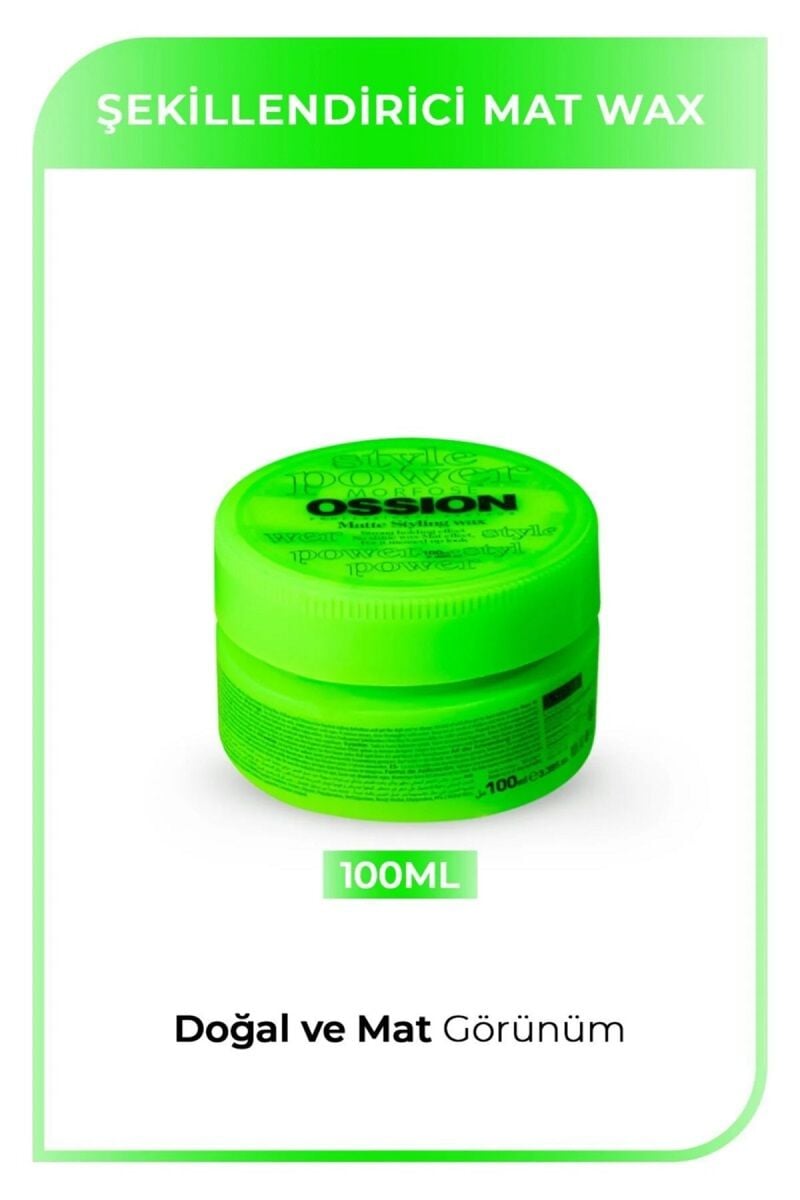 OSSION WAX 100ML MATTE STYLING