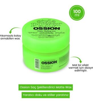 OSSION WAX 100ML MATTE STYLING