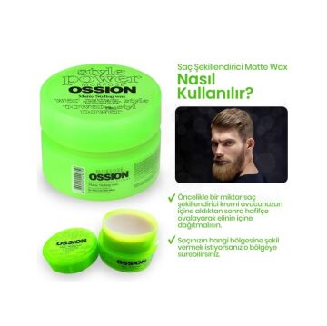 OSSION WAX 100ML MATTE STYLING