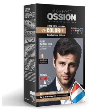OSSION MEN JEL SAÇ BOYASI NO:5 AÇIK KAHVE 40ml