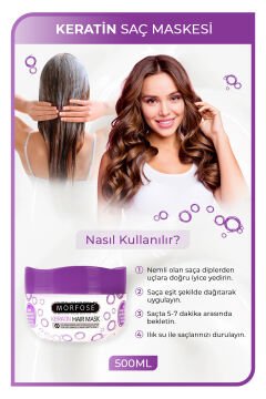 MORFOSE SAÇ MASKESİ 500ML KERATİN/MOR