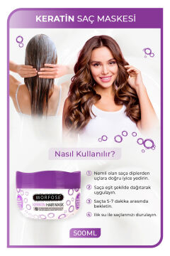 MORFOSE SAÇ MASKESİ 500ML KERATİN/MOR