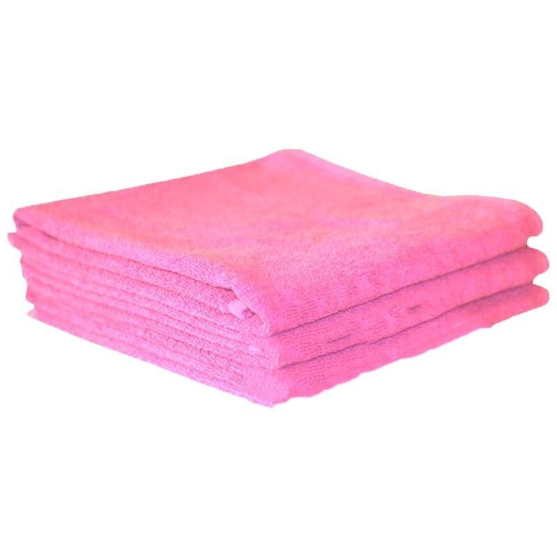 HAVLU BOYA TUTMAYAN PEMBE /TEKLİ/ KUAFÖR HAVLUSU