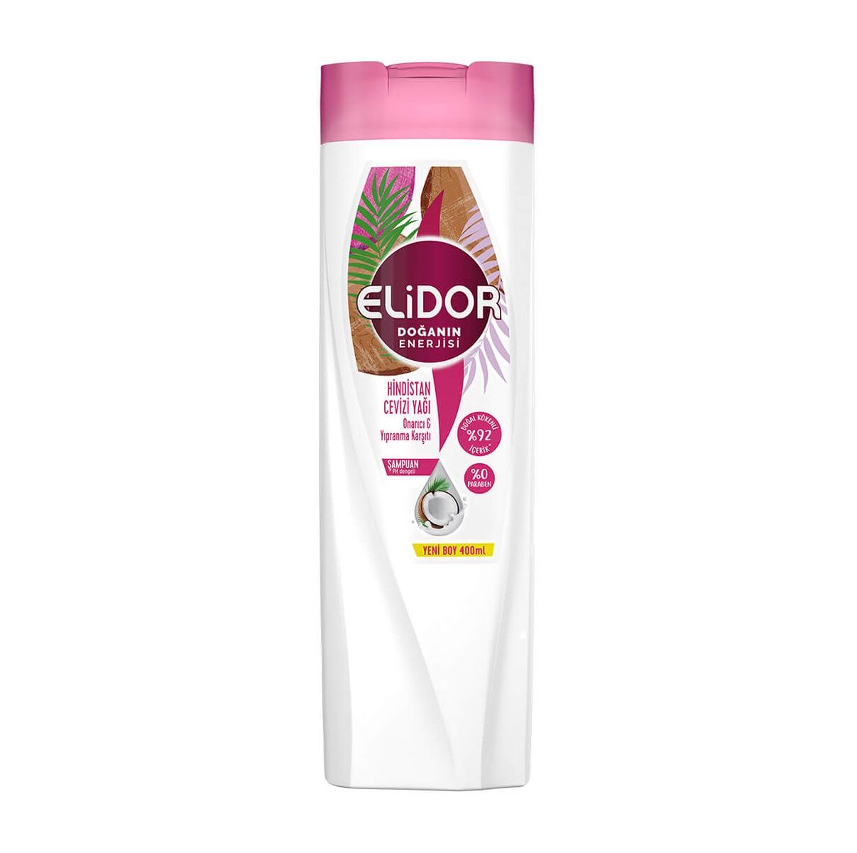 ELİDOR ŞAMPUAN 400ml Doğanın Enerjisi Hindistan Cevizi Yağı