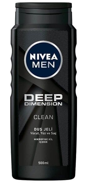NIVEA MEN SAÇ VÜCUT ŞAMPUANI DEEP DIMENSION 500ML