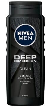 NIVEA MEN SAÇ VÜCUT ŞAMPUANI DEEP DIMENSION 500ML