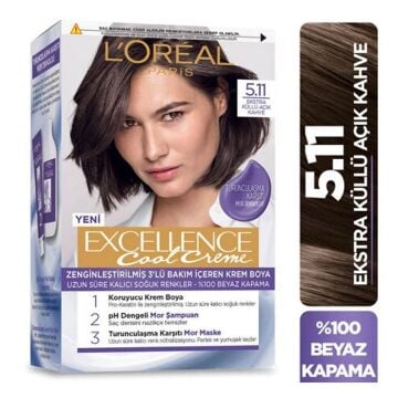 LOREAL EXCELLENCE SET SAÇ BOYASI COOL CREME 5.11