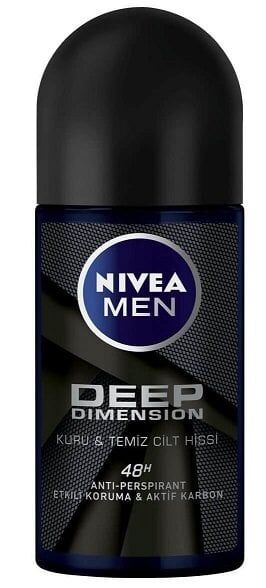 NIVEA MEN KOLTUK ALTI ROLL-ON DEEP DIMENSION Aktif Karbon