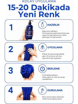 RADICAL COLOR SAÇ BOYASI 250ml Elektrik Mavi