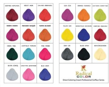 RADICAL COLOR SAÇ BOYASI 250ml Kadife Çiçeği