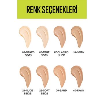 MAYBELLINE FONDÖTEN SUPER STAY Actıve Wear 40