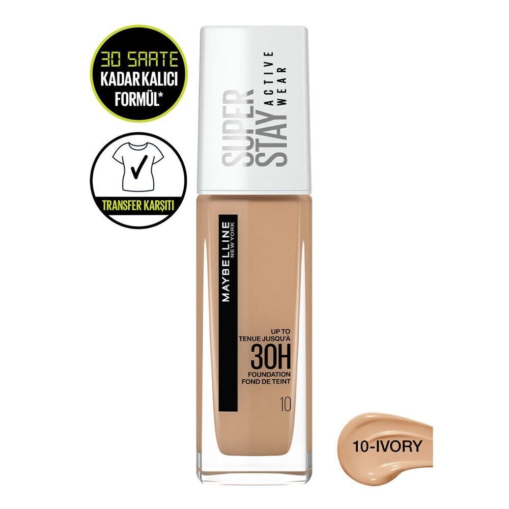 MAYBELLINE FONDÖTEN SUPER STAY Actıve Wear 10