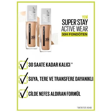 MAYBELLINE FONDÖTEN SUPER STAY Actıve Wear 03