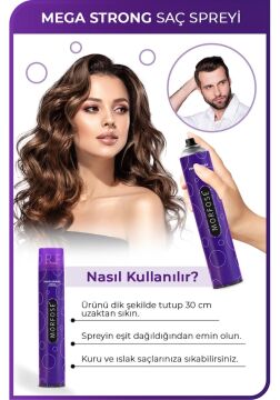 MORFOSE SAÇ SPREYİ 400ml MOR MEGA STRONG