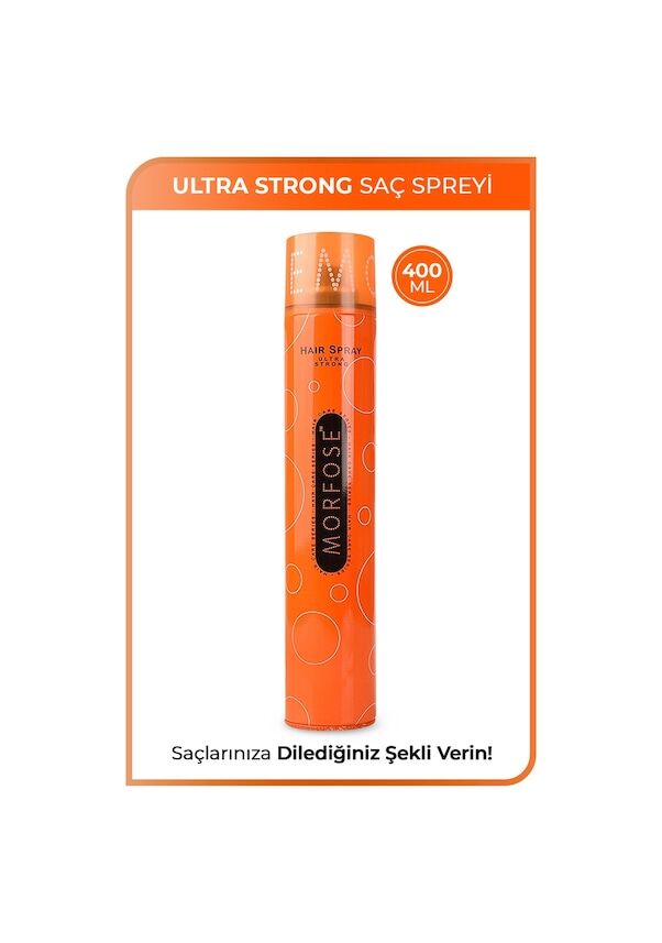 MORFOSE SAÇ SPREYİ 400ml TURUNCU ULTRA STRONG