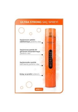 MORFOSE SAÇ SPREYİ 400ml TURUNCU ULTRA STRONG