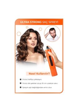 MORFOSE SAÇ SPREYİ 400ml TURUNCU ULTRA STRONG