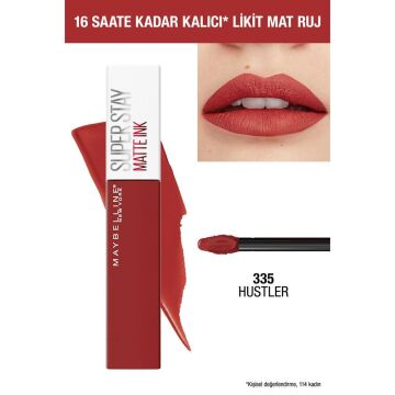 MAYBELLINE RUJ SUPER STAY MATTE INK 335 Hustler