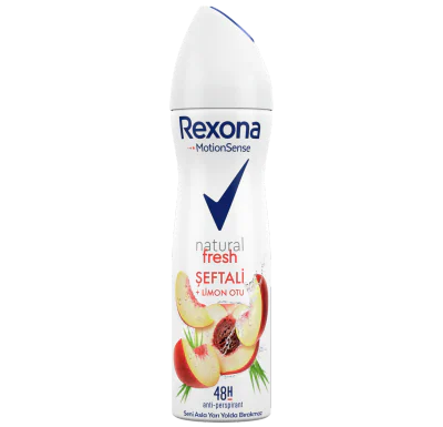 REXONA BAYAN DEODORANT Natural Fresh Şeftali+Limon