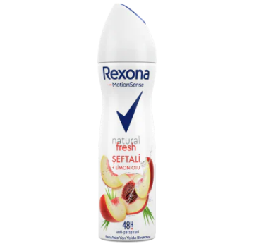 REXONA BAYAN DEODORANT Natural Fresh Şeftali+Limon