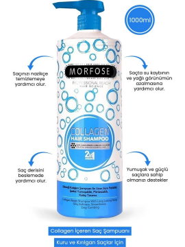 MORFOSE ŞAMPUAN 1000ml MAVİ SERİ COLLAGEN
