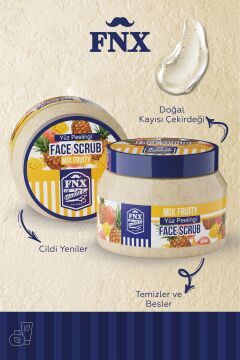 FNX BARBER FACE SCRUB PEELİNG MIX FRUITY 500 ML