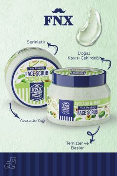 FNX BARBER FACE SCRUB PEELİNG AVOCADO&MINT 500 ML