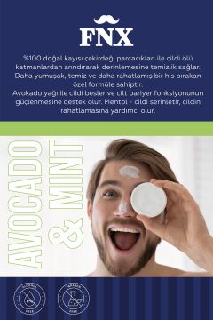 FNX BARBER FACE SCRUB PEELİNG AVOCADO&MINT 500 ML
