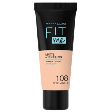 MAYBELLINE FONDOTEN FIT ME MATTE 108 Rose Vanilla