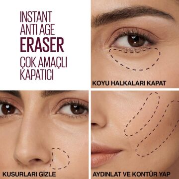 MAYBELLINE ERASER CONCEALER KAPATICI 121LıghtHoney