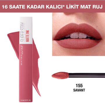 MAYBELLINE RUJ SUPER STAY MATTE INK 155 Savant