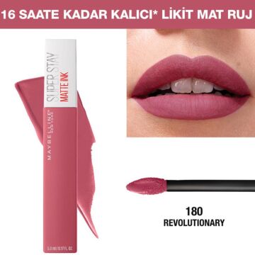 MAYBELLINE RUJ SUPER STAY MATTE INK 180 Revolutıon