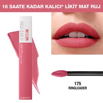 MAYBELLINE RUJ SUPER STAY MATTE INK 175 Rıngleader