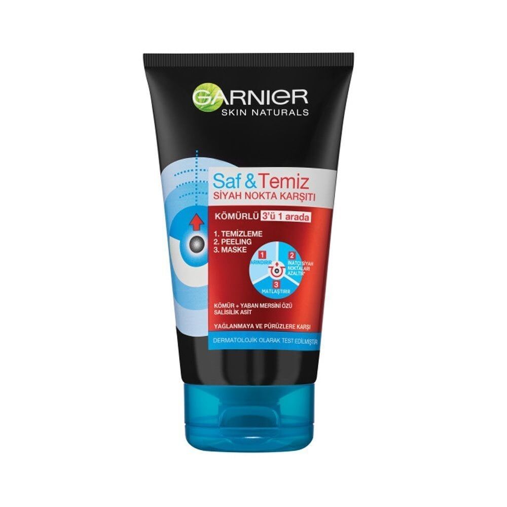 GARNIER SAF & TEMİZ 3'ü 1 ARADA Kömürlü