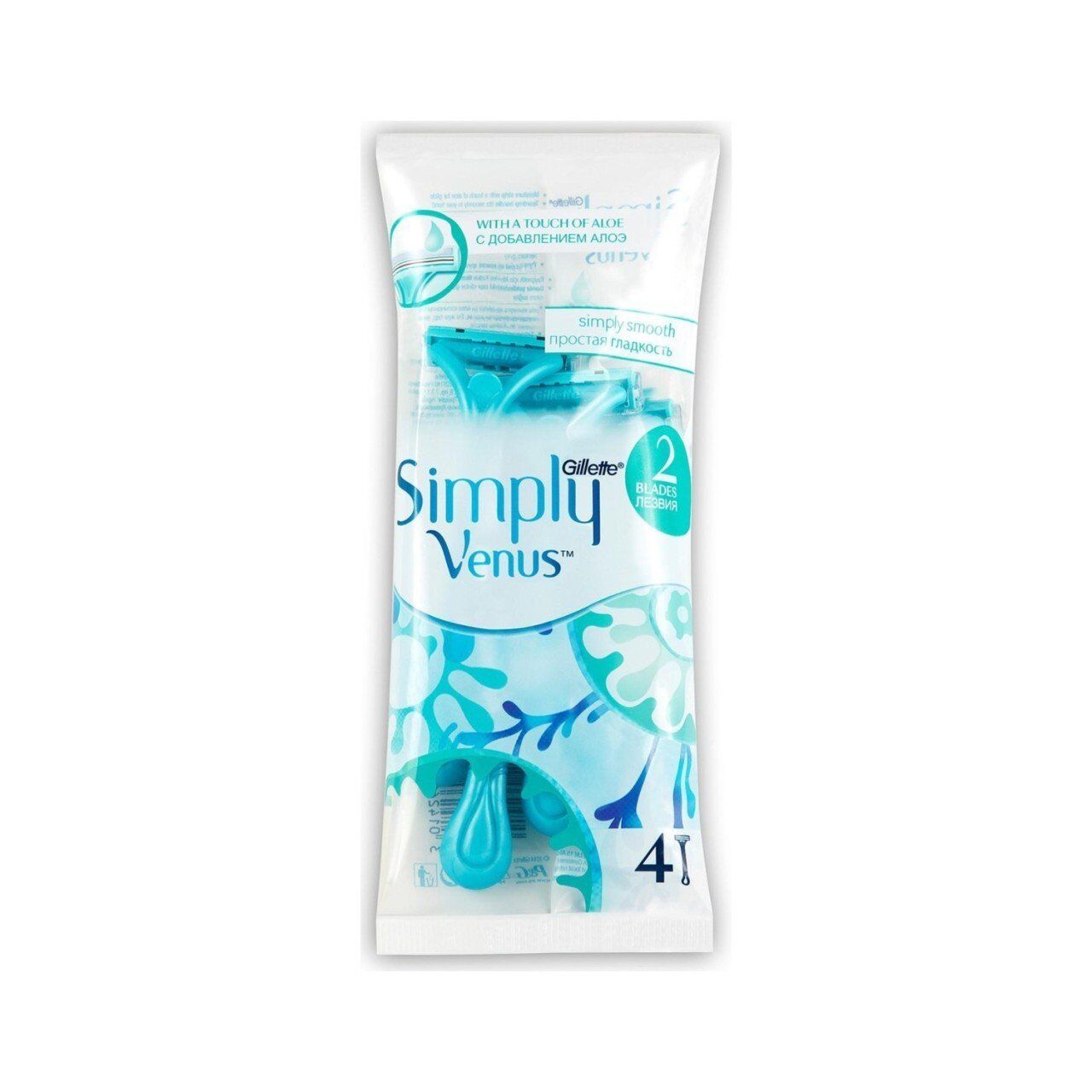 GİLLETTE SİMPLY VENUS 2 BIÇAK BANYO 4'LÜ
