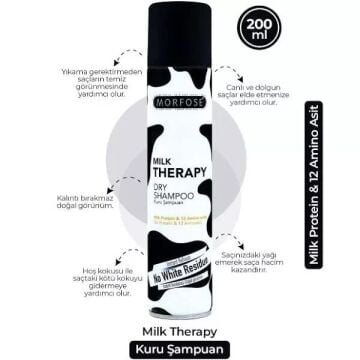 MORFOSE KURU ŞAMPUAN MILK THERAPY 200ML