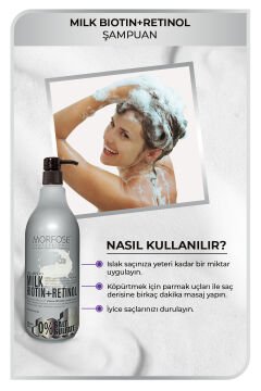 MORFOSE MILK BIOTIN+RETINOL ŞAMPUAN 1000ML