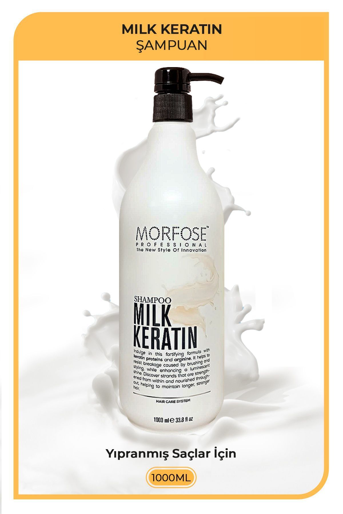 MORFOSE MILK KERATİN ŞAMPUAN 1000ML