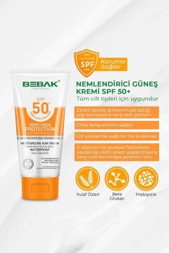 BEBAK NEMLENDİRİCİ GÜNEŞ KREMİ 50SPF+ 75ML