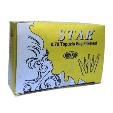 STAR SAÇ FİRKETESİ İNCE 0,70 SARI (150 ADET)