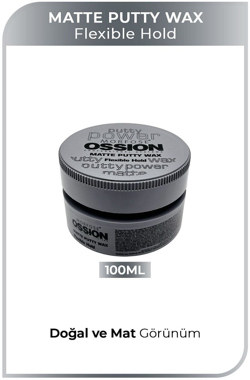 OSSION PUTTY MATTE WAX 100ml Flexible Hold