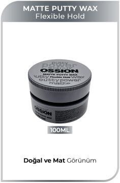 OSSION PUTTY MATTE WAX 100ml Flexible Hold