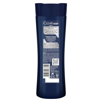 CLEAR MEN ŞAMPUAN & DUŞ JELİ 350ml 3 ın 1 Arındırıcı Kömür İle